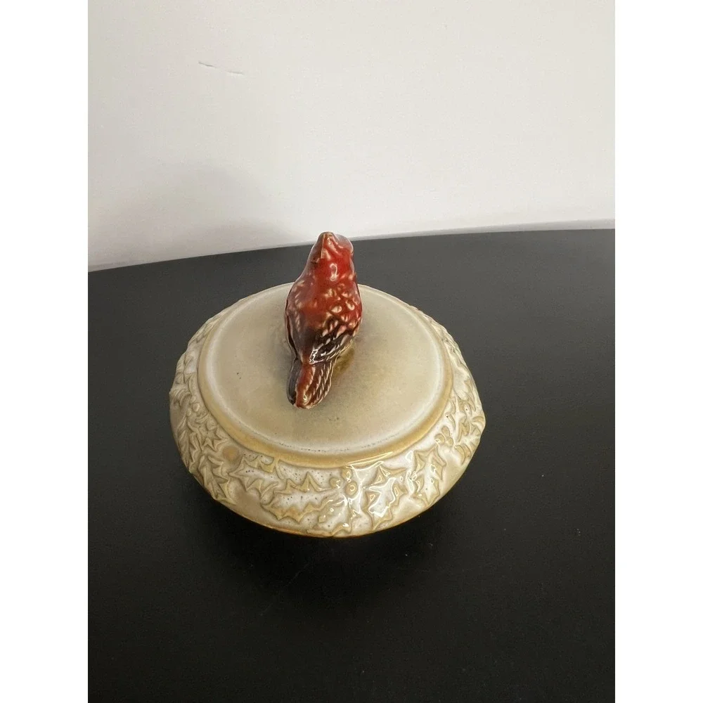 Vintage Cardinal Ceramic Teapot Bird Themed‎